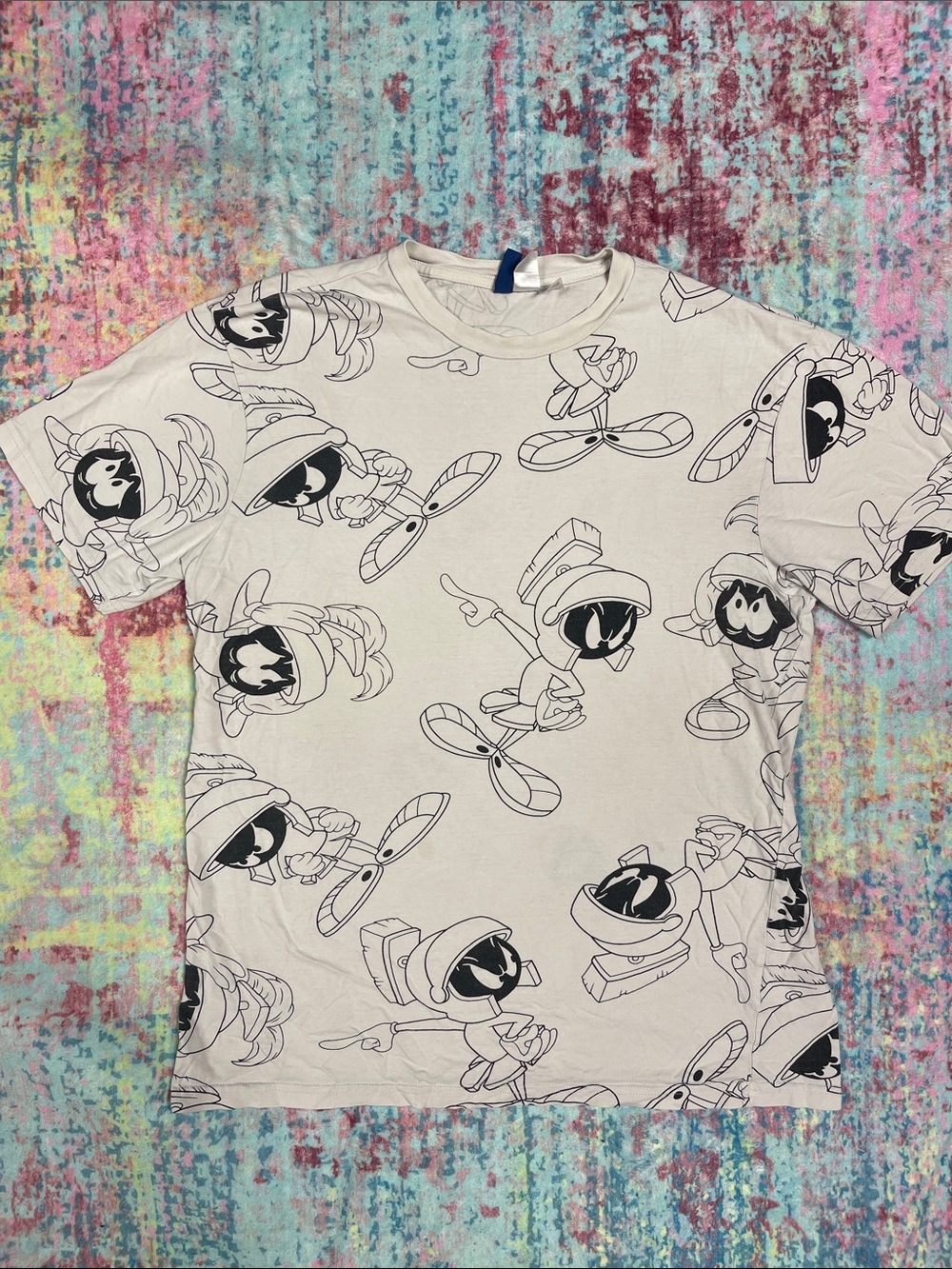 Divided White Looney Tunes Graphic Tee